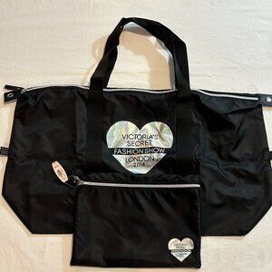 NWT Victoria’s Secret Packable Tote Bag Duffel Fashion Show London 2014 $85